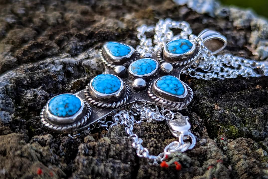 Turquoise Cross Pendent