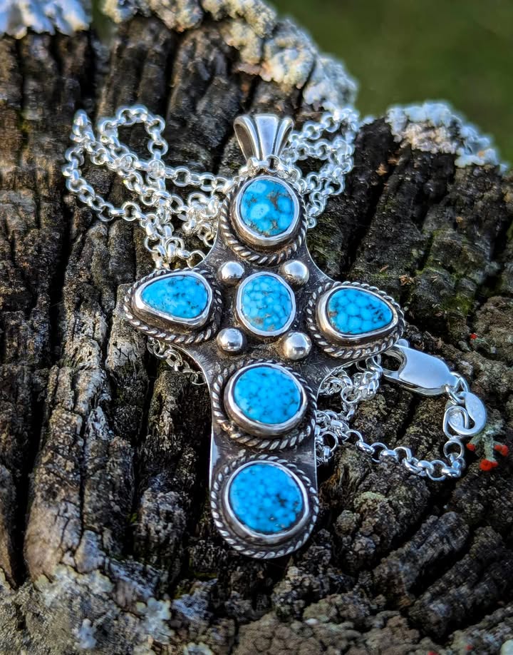Turquoise Cross Pendent