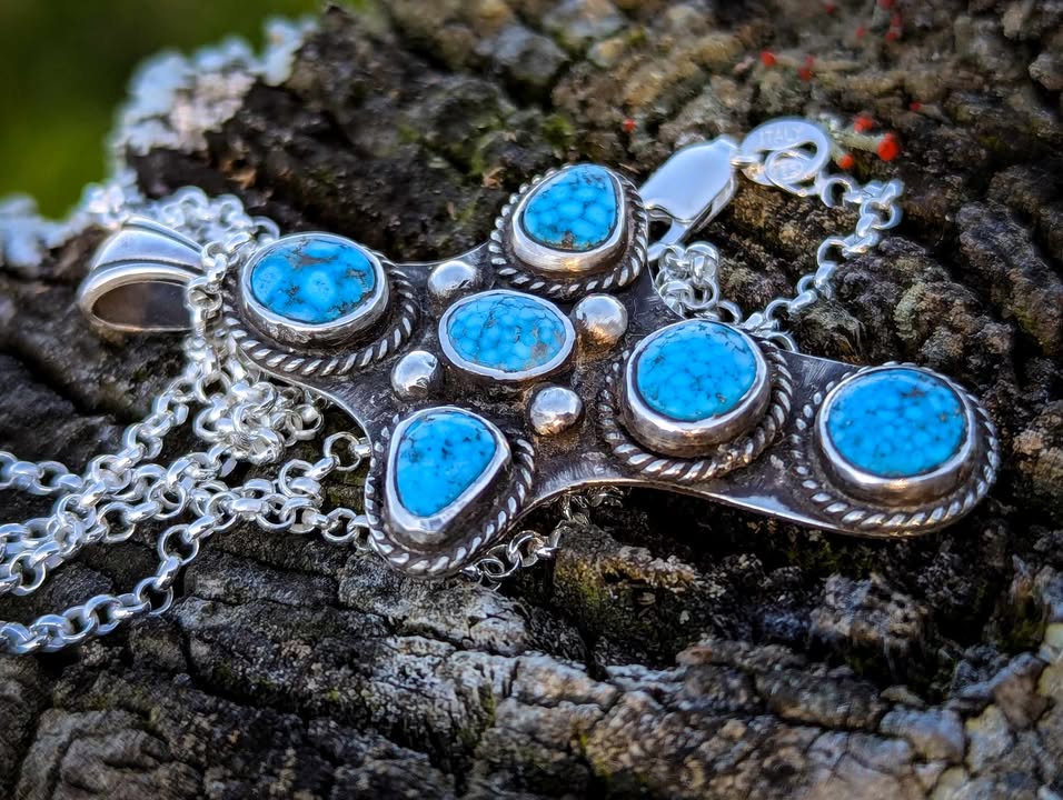 Turquoise Cross Pendent