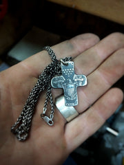 SILVER CROSS ~ FLYING SILVER EAGLE