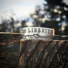 Incuse Indian Coin Ring