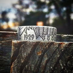 Incuse Indian Coin Ring