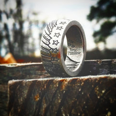 Incuse Indian Coin Ring