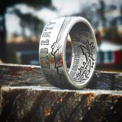 Incuse Indian Coin Ring