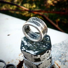 1oz .999 Fine Silver Don't Tread On Me/ The Price Of Liberty Coin Rings