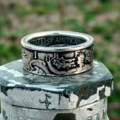 Walking Liberty Coin Ring