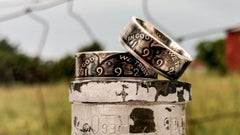 JFK HALF DOLLAR COIN RING WEDDING BAND Set 1992-2017