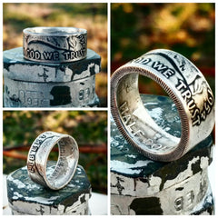BEN FRANKLIN HALF DOLLAR COIN RING