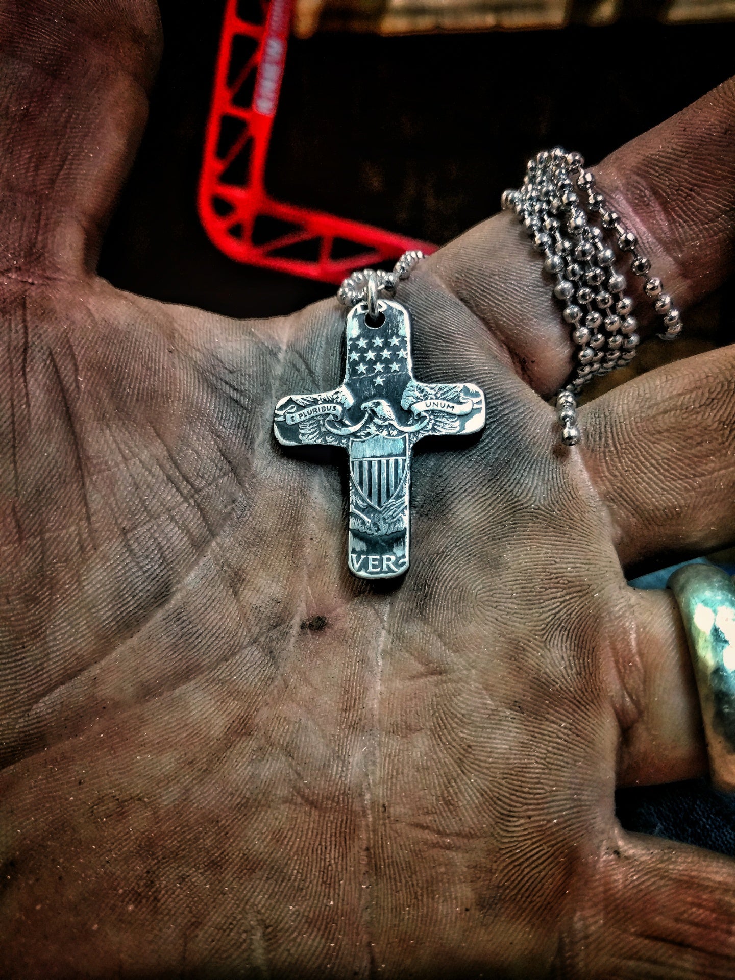 SILVER CROSS ~ FLYING SILVER EAGLE