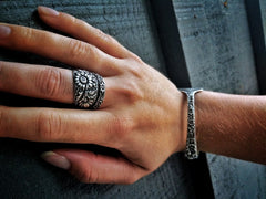 SUNFLOWER SPOON RING