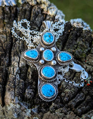 Turquoise Cross Pendent