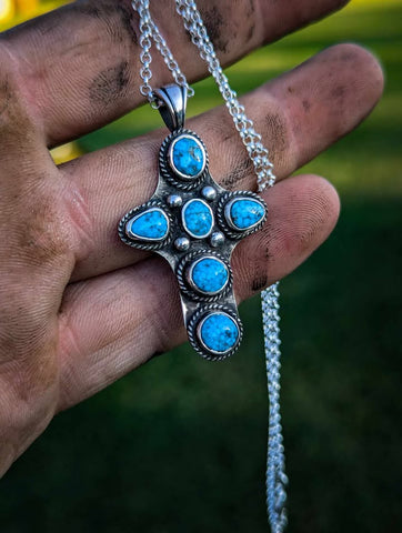Turquoise Cross Pendent