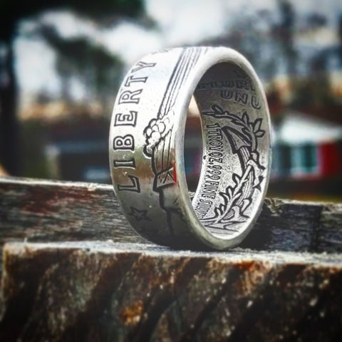 Incuse Indian Coin Ring