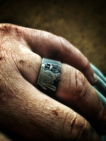 INDIAN HOBO SKULL BAND